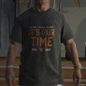 GTA 5 Player Mod: 2023-24 College Football Playoffs T-Shirt Pack for Franklin (Image #4)