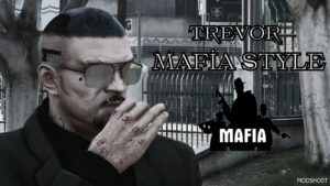 GTA 5 Mafia Style Tattoos, Hair and Black Suit for Trevor mod