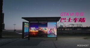 GTA 5 Bus Stop mod