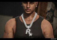 GTA 5 Player Mod: Rockstar Chain for MP Male (Image #2)