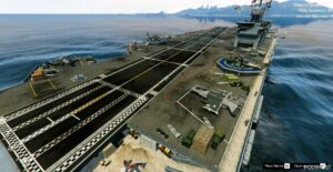 GTA 5 Aircraft Carrier with Launch & Brake System Menyoo mod