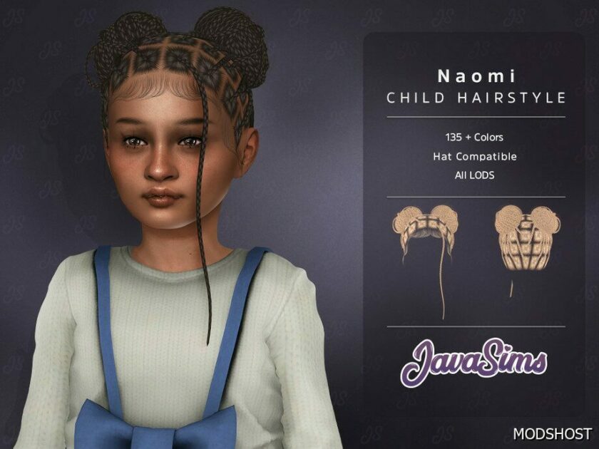 Sims 4 Naomi Hairstyle mod