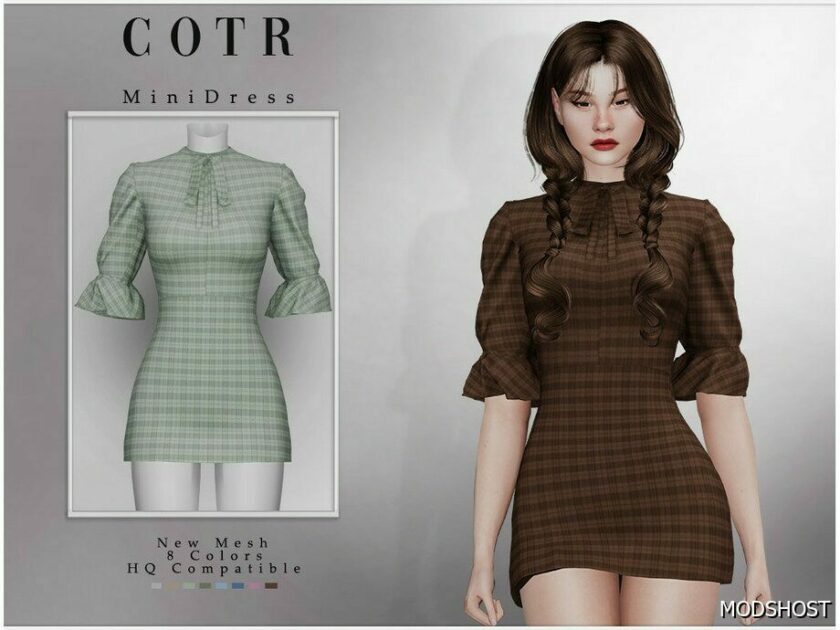 Sims 4 Mini Dress D-308 mod