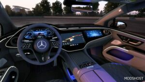 ETS2 Mercedes-Benz Car Mod: 2022 Mercedes-Benz EQS 580 4Matic Fixed 1.49 (Image #3)