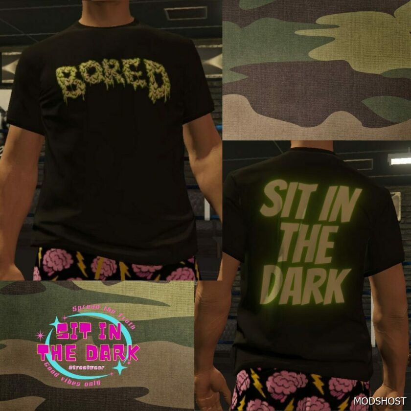 GTA 5 Basic Custom T-Shirt Sitd for MP Male mod