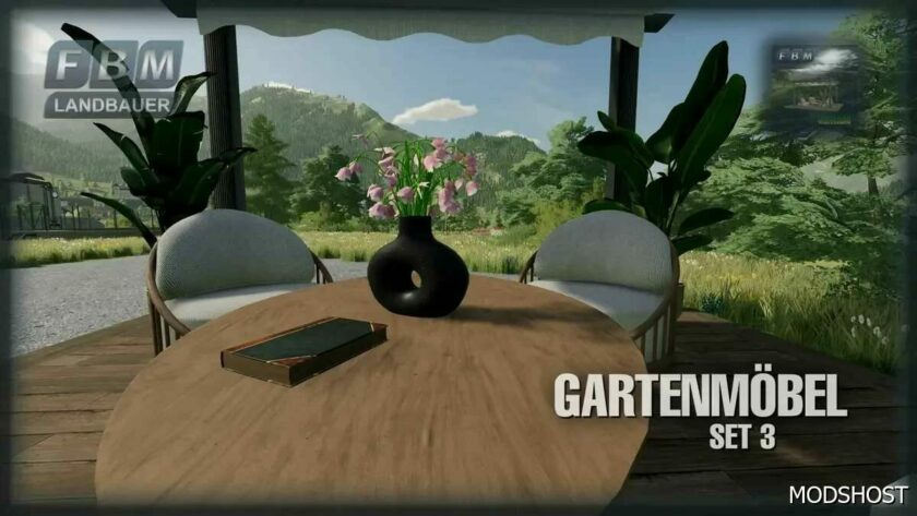 FS22 Mod: Garden Furniture SET 3 (Featured)