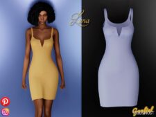 Sims 4 Luna – Cute Casual Dress mod