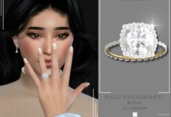 Sims 4 Halo Engagement Ring mod