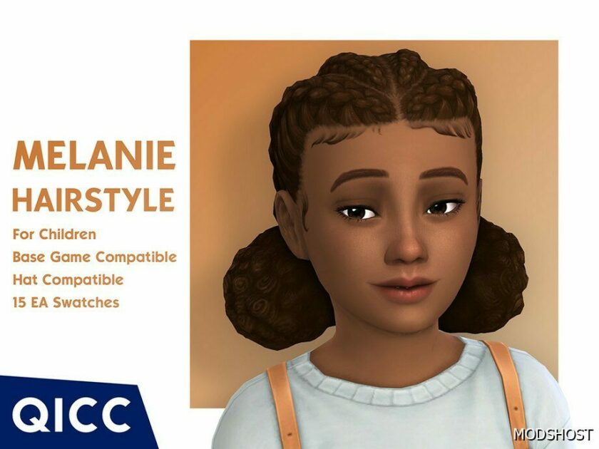 Sims 4 Melanie Hair mod