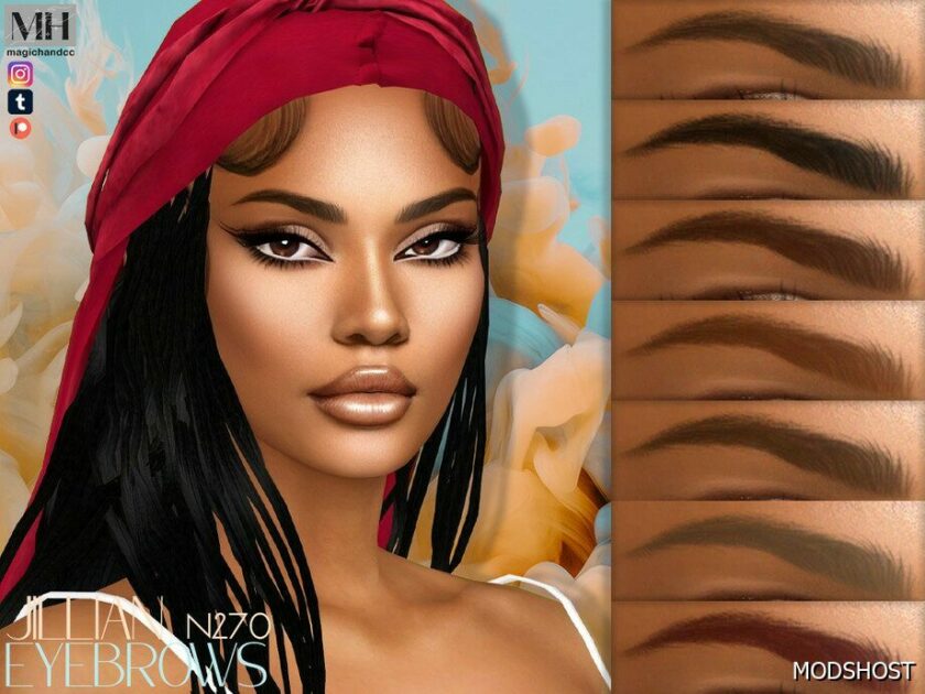 Sims 4 Jillian Eyebrows N270 mod