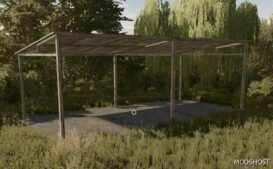 FS22 Placeable Mod: Large OLD Wooden Shed (Featured)