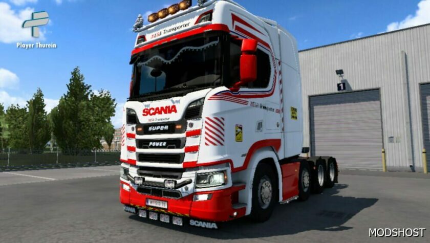 ETS2 Mega Transporter Skin for Scania S by Player Thurein mod