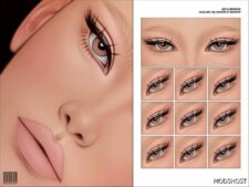 Sims 4 Basic Eyeliner with Eyelashes N298 mod