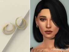 Sims 4 Tory Earrings mod