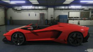 GTA 5 Roadster Vehicle Mod: Lamborghini Aventador SVJ Roadster (Image #2)