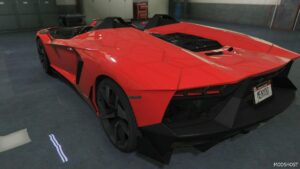 GTA 5 Roadster Vehicle Mod: Lamborghini Aventador SVJ Roadster (Image #3)