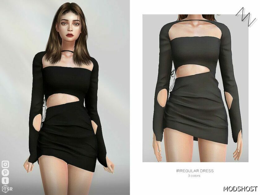 Sims 4 Irregular Dress mod