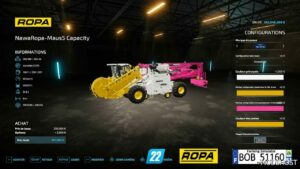 FS22 Combine Mod: Nawaropa Maus5 Capacity (Image #5)