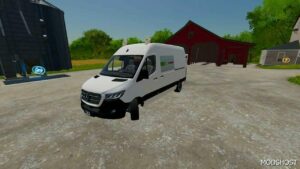 FS22 Mercedes-Benz Vehicle Mod: Mercedes Sprinter RWZ (Claas) (Image #3)