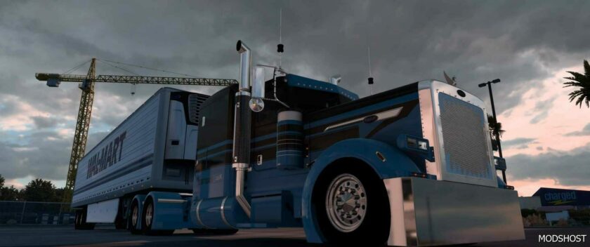 ATS 389 Pinga Truck Skin Blue & Black 1.49 mod
