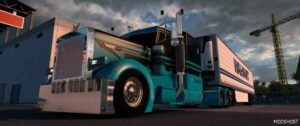 ATS Mod: 389 Pinga Truck Skin Blue & Black 1.49 (Image #4)