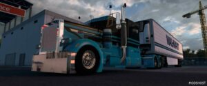 ATS Mod: 389 Pinga Truck Skin Blue & Black 1.49 (Image #5)