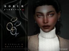 Sims 4 Barbed Wire Cuff Earrings mod