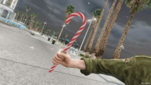 GTA 5 Weapon Mod: Candy Cane for Singleplayer (Image #3)