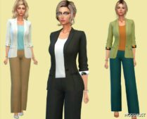 Sims 4 Wide Pants and Jacket mod