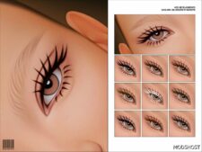 Sims 4 Maxis Match 2D Eyelashes N71 mod