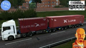 ETS2 Mod: D-Tec Flexi-Trailer Container Trailer 1.49 Manifest Fixed (Image #2)