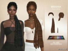 Sims 4 Briana Hairstyle mod