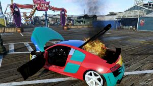 GTA 5 Audi Vehicle Mod: R8 Harlequin Troll VW V1.1 (Image #5)