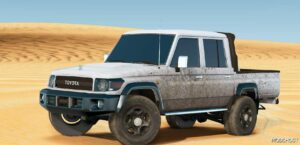 GTA 5 Toyota Vehicle Mod: Land Cruiser Pick up 70TH 2022 (Image #3)