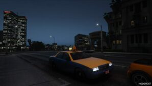 GTA 5 Vehicle Mod: Improved and Fixed Vanilla Taxi Car for ENB Series V1.1 (Image #2)