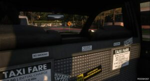 GTA 5 Vehicle Mod: Improved and Fixed Vanilla Taxi Car for ENB Series V1.1 (Image #5)