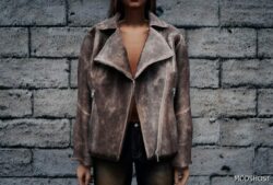 GTA 5 Player Mod: Oversized Biker Jacket for MP Female (Image #2)