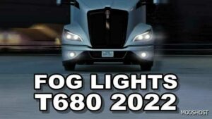 ATS FOG Lights for The Kenworth T680 2022 mod