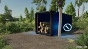 FS22 Placeable Mod: Wood Shipping Container (Image #3)