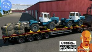 ETS2 Doll 4 Axis Flatbed & Farming Cargo Pack 1.49 mod