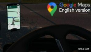 ETS2 Google Maps for Phone Light EN mod