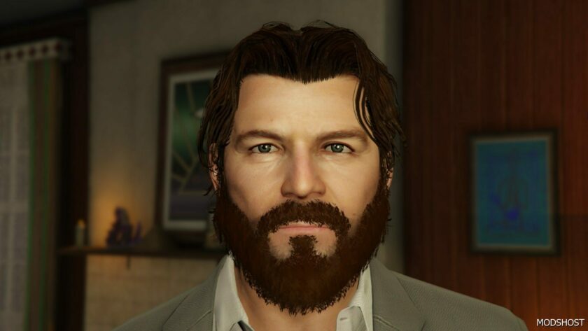 Better Michael DE Santa (Face, Beard & Hair) V1.4 GTA 5 Player Mod ...
