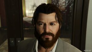 GTA 5 Player Mod: Better Michael DE Santa (Face, Beard & Hair) V1.4 (Image #3)