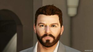 GTA 5 Player Mod: Better Michael DE Santa (Face, Beard & Hair) V1.4 (Image #5)