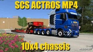 ETS2 SCS Actros MP4 10×4 Chassis mod