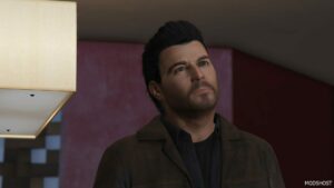 GTA 5 Player Mod: Michael | Biker Hair V1.1 (Image #3)