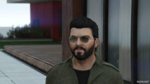 GTA 5 Player Mod: Michael | Biker Hair V1.1 (Image #4)