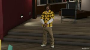 GTA 5 Player Mod: Trevor | Long Sleeve Flannel V1.1 (Image #3)