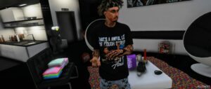 GTA 5 Player Mod: Awful Cough Syrup Shirts MP Male/Franklin (Image #2)