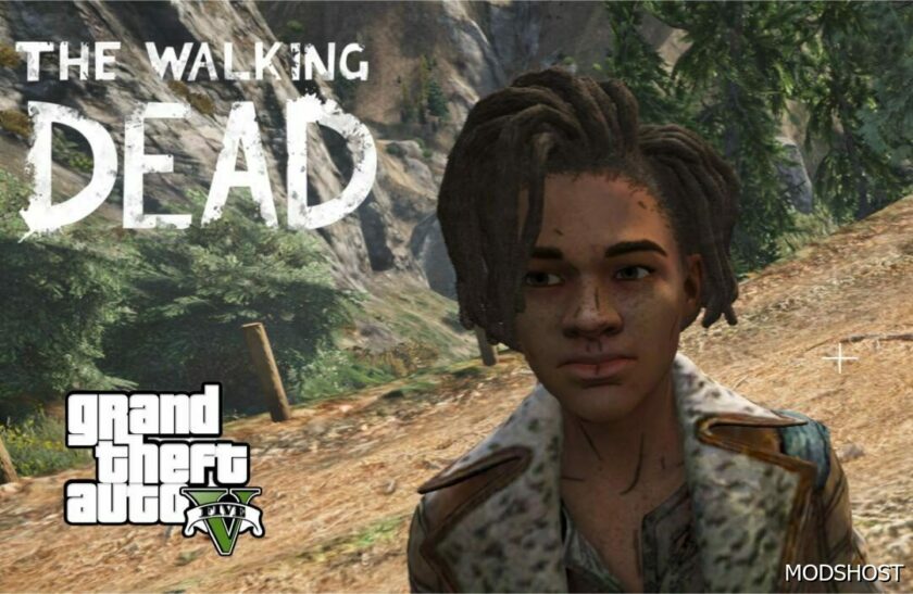 GTA 5 Player Mod: Louis (TWD: Final Season) Add-On PED (Featured)